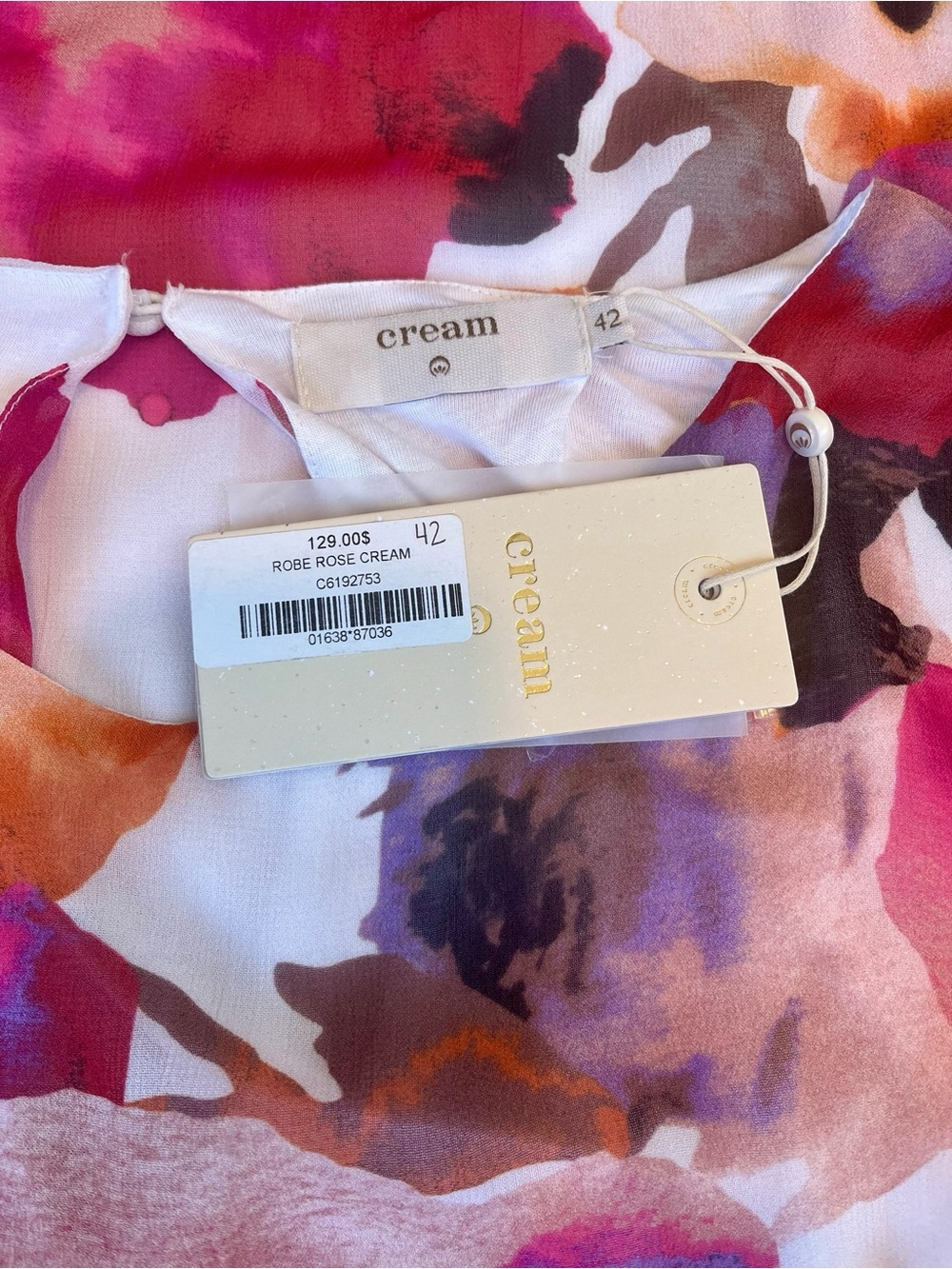 Cream Denmark Mollie Floral Shift Dress NWT Size 42 Large Boho - Picture 7 of 8